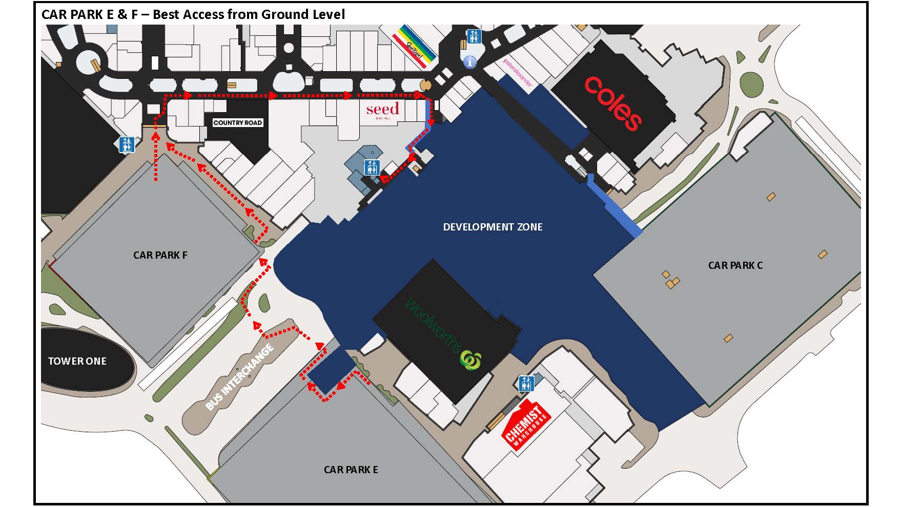 Chadstone Access Map
