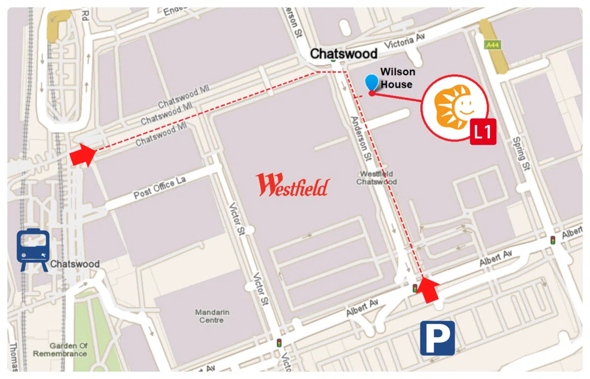 Directions for Chatswood Centre