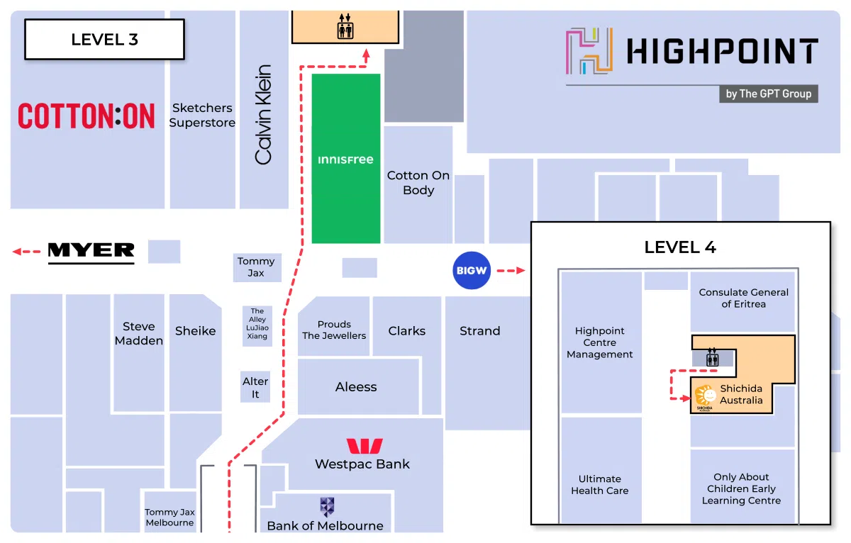 Directions for Highpoint Centre
