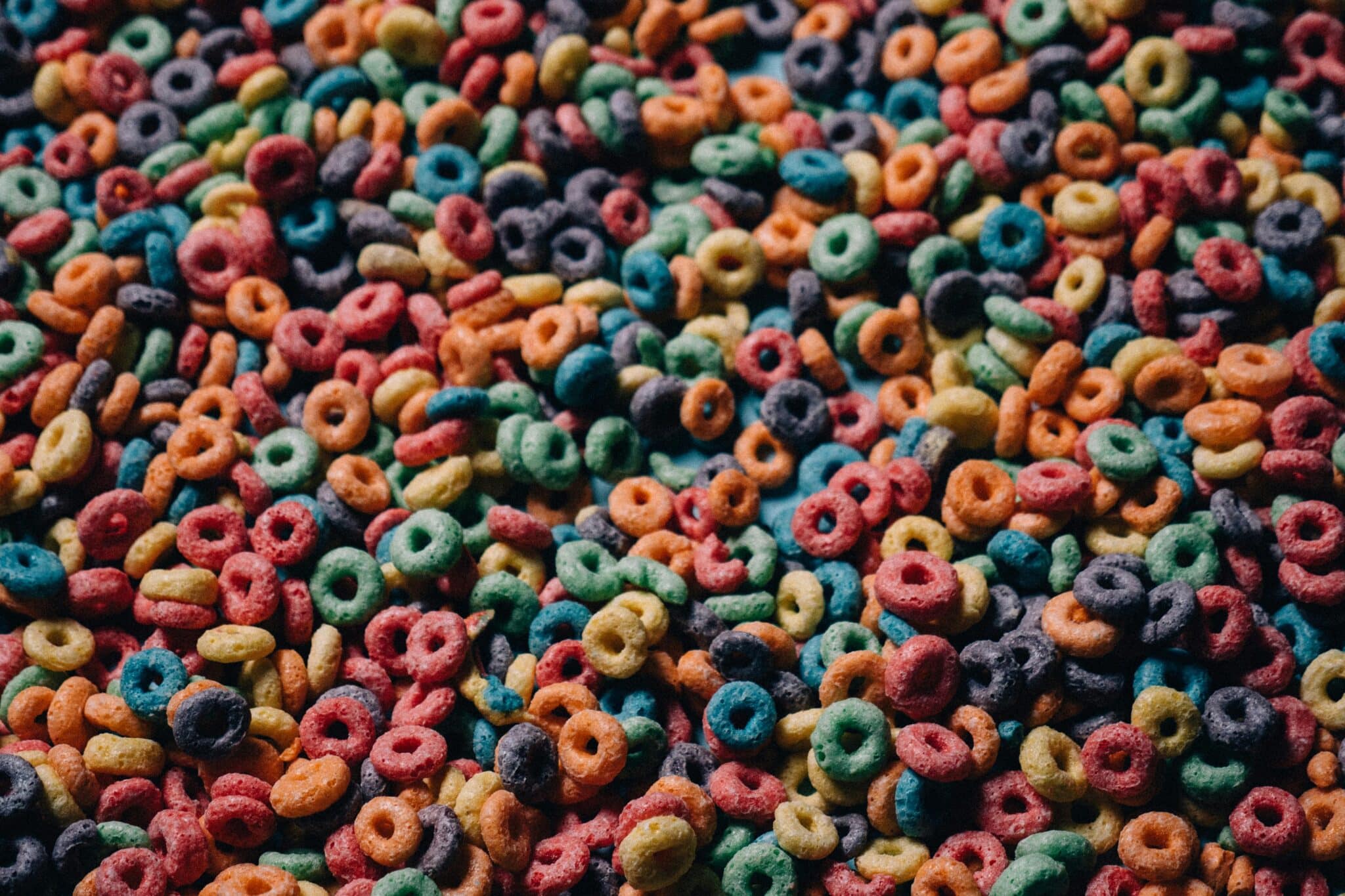 Building focus requires healthy diet, unlike this multi coloured cereal