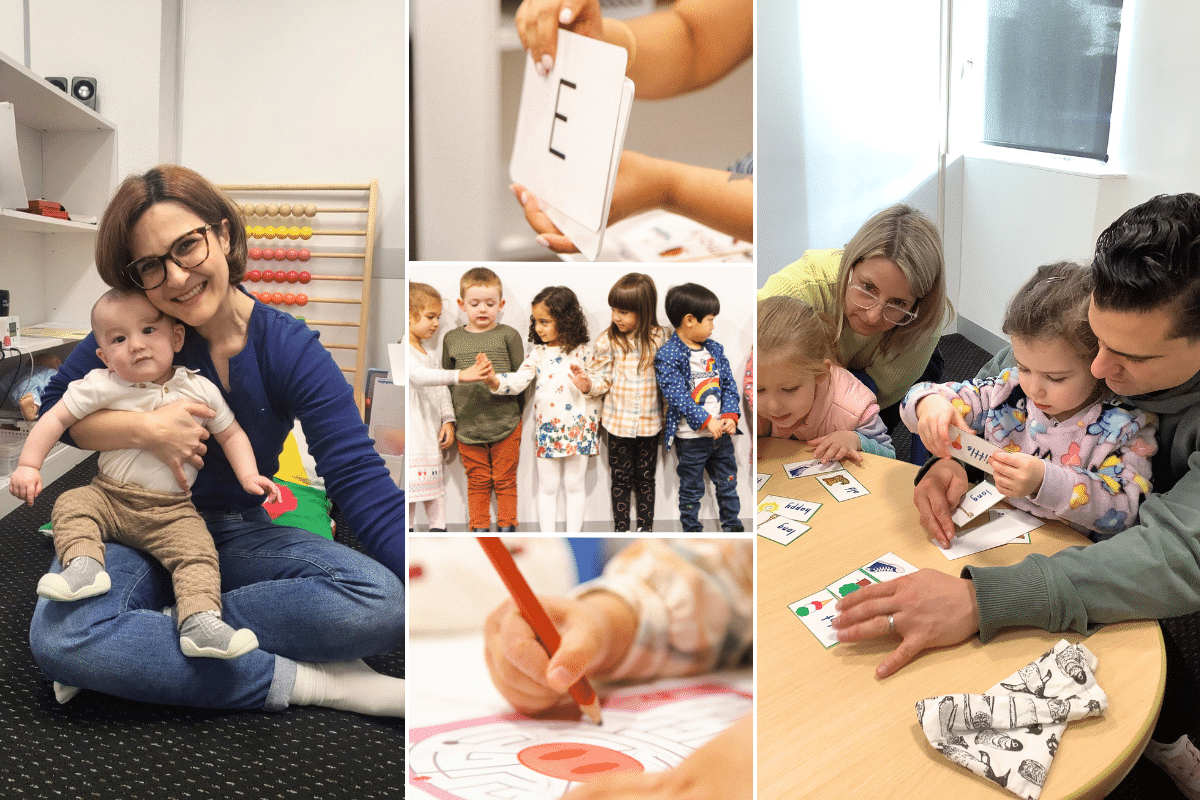 Fun activities in a Shichida early learning class