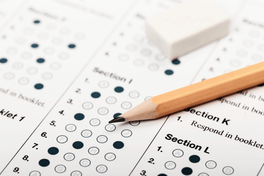 Core skills: a test paper, pencil and eraser