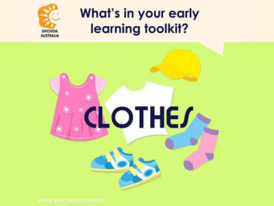 Early learning ideas with clothes