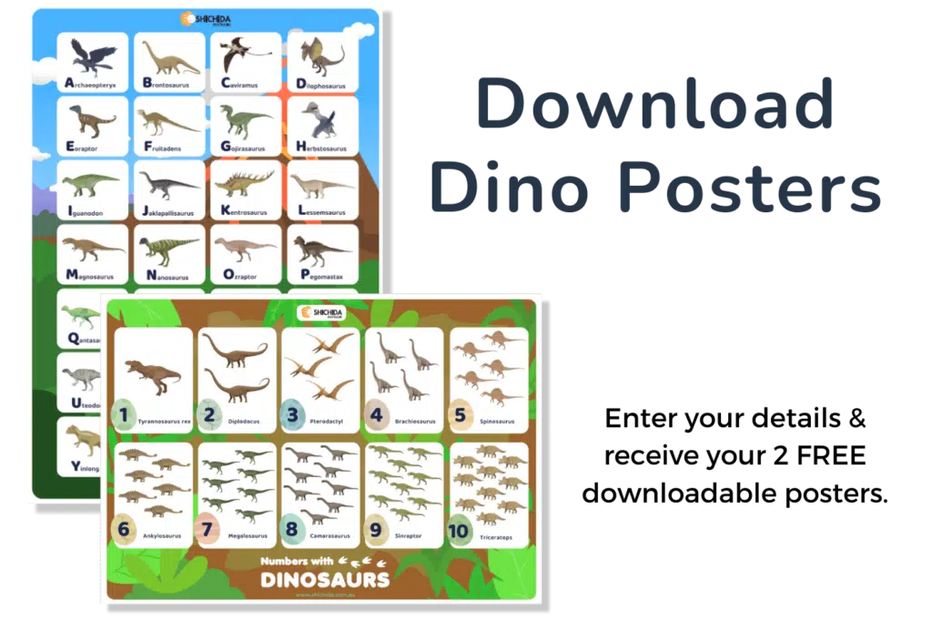 Download Dinosaur learning posters