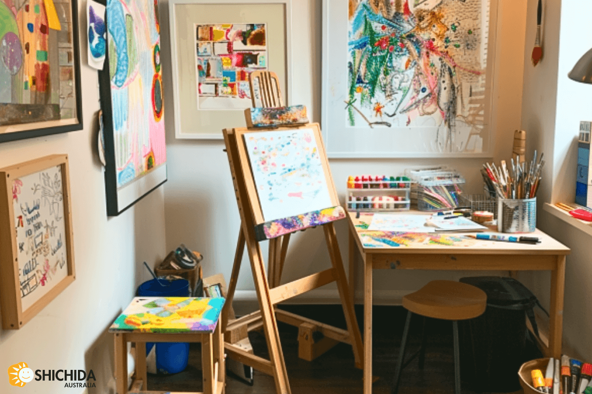 Create an art space for your child to explore their creativity