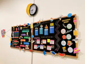 Colourful Notice Board at the Highpoint centre