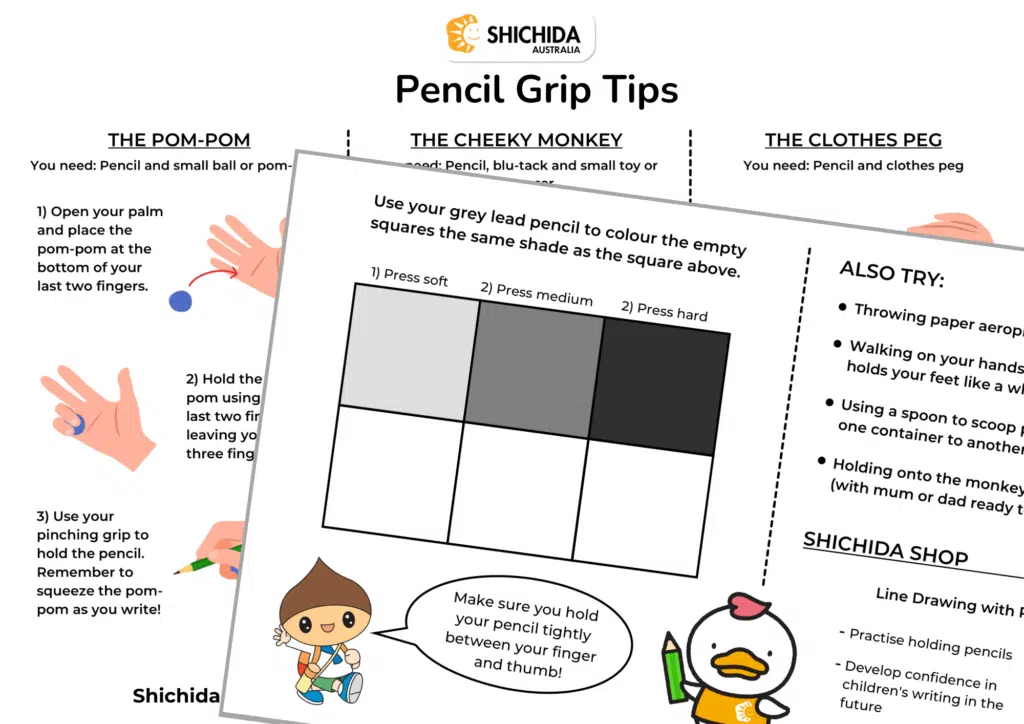 Shichida Pencil Grip Tips, for developing great handwriting