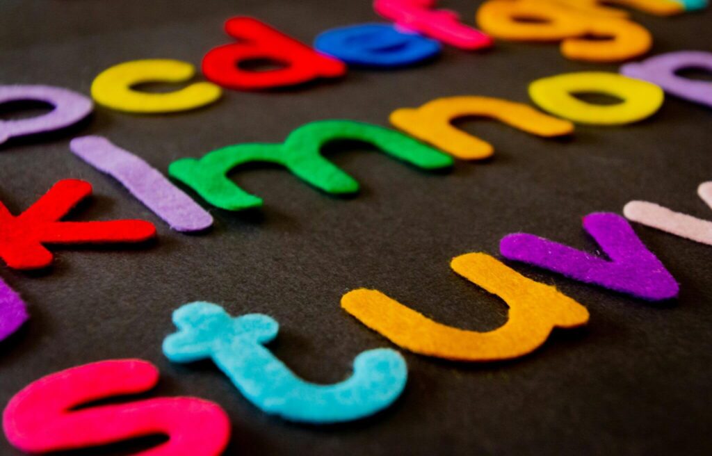 Colorful Alphabet letters