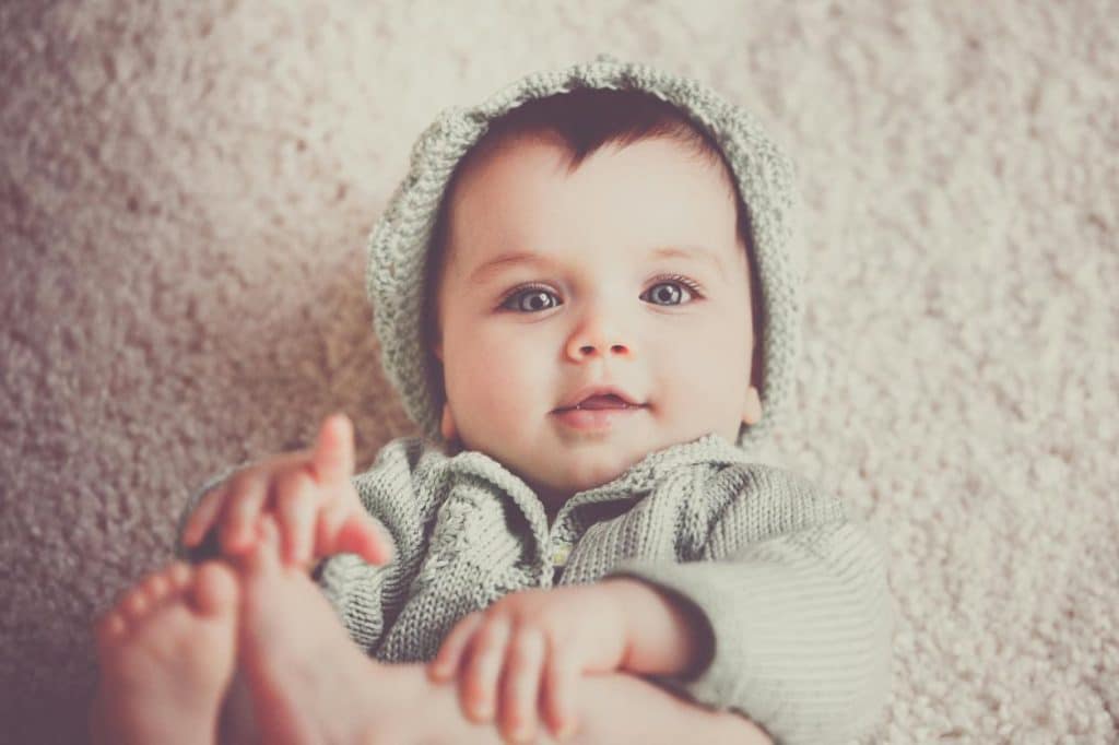 Future-proofing your little one: what future skills are essential? A cute baby looking at the camera.