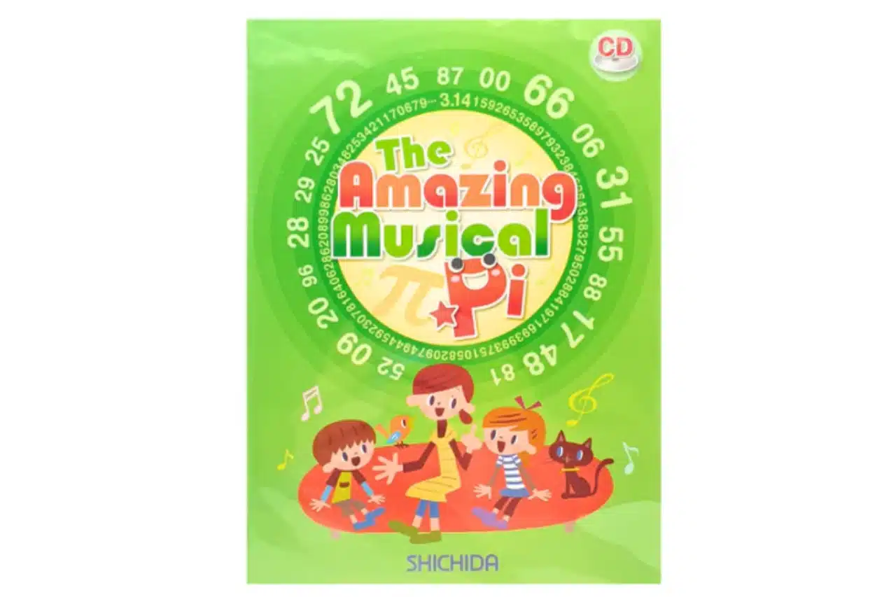 Colorful illustration of the musical pi game, featuring notes and numbers in a playful, engaging design