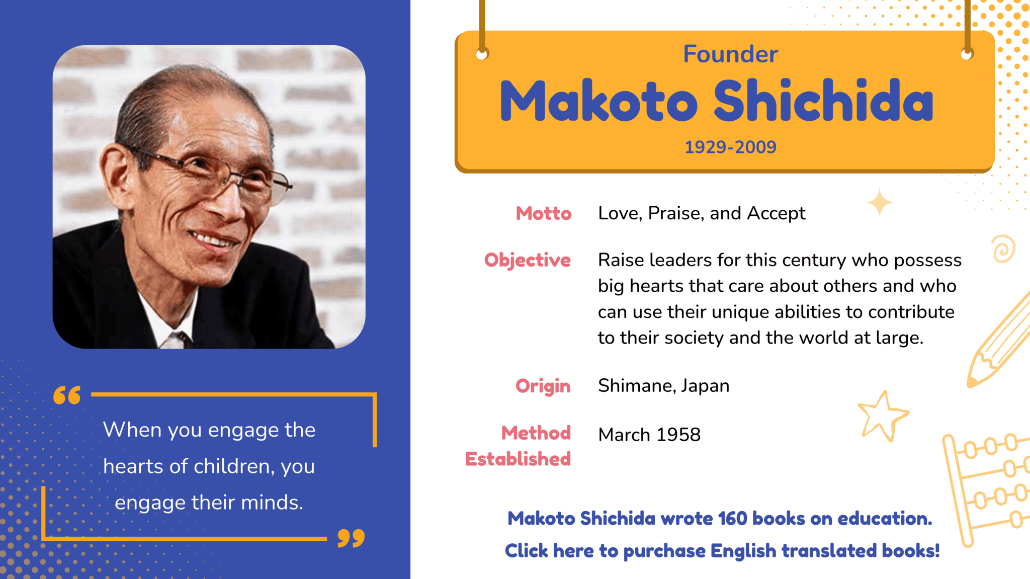 Makoto Shichida Founder of Shichida Method