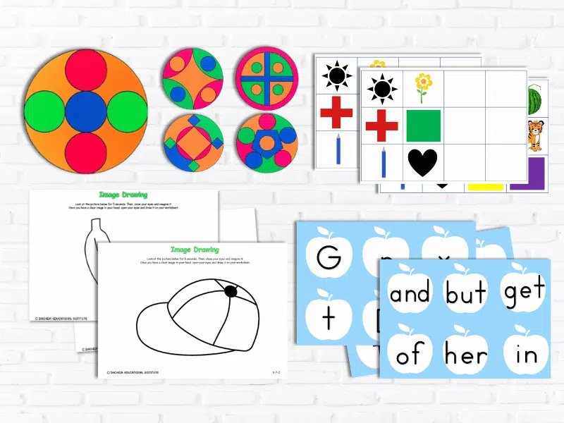 Shichida eidetic image memory game examples