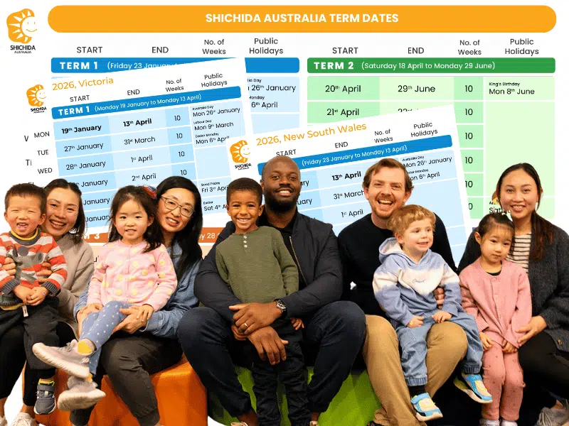 Shichida Term dates for Shichida Australia classes, NSW and VIC