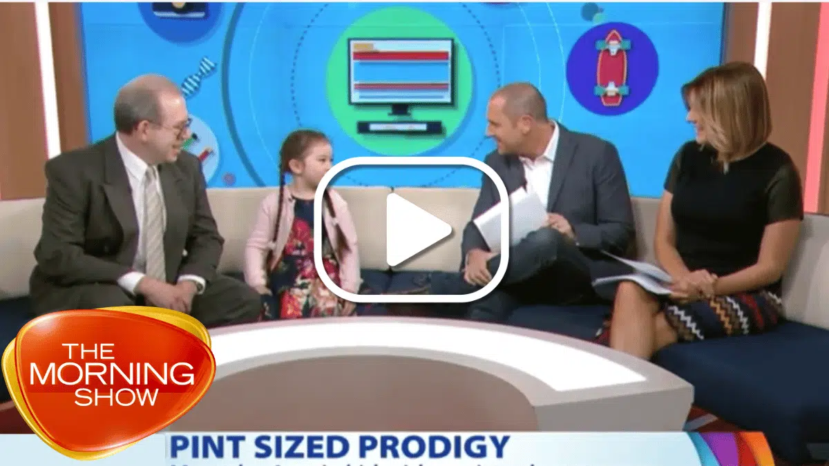 The Morning Show featuring Shichida student