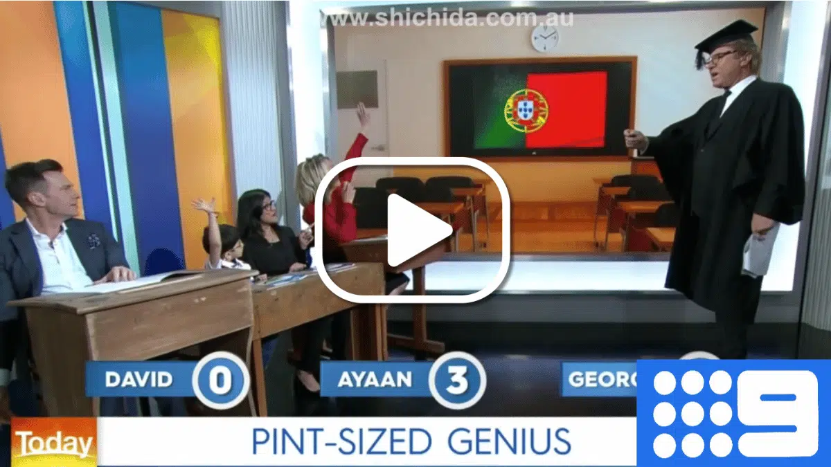 Today show featuring Shichida learner