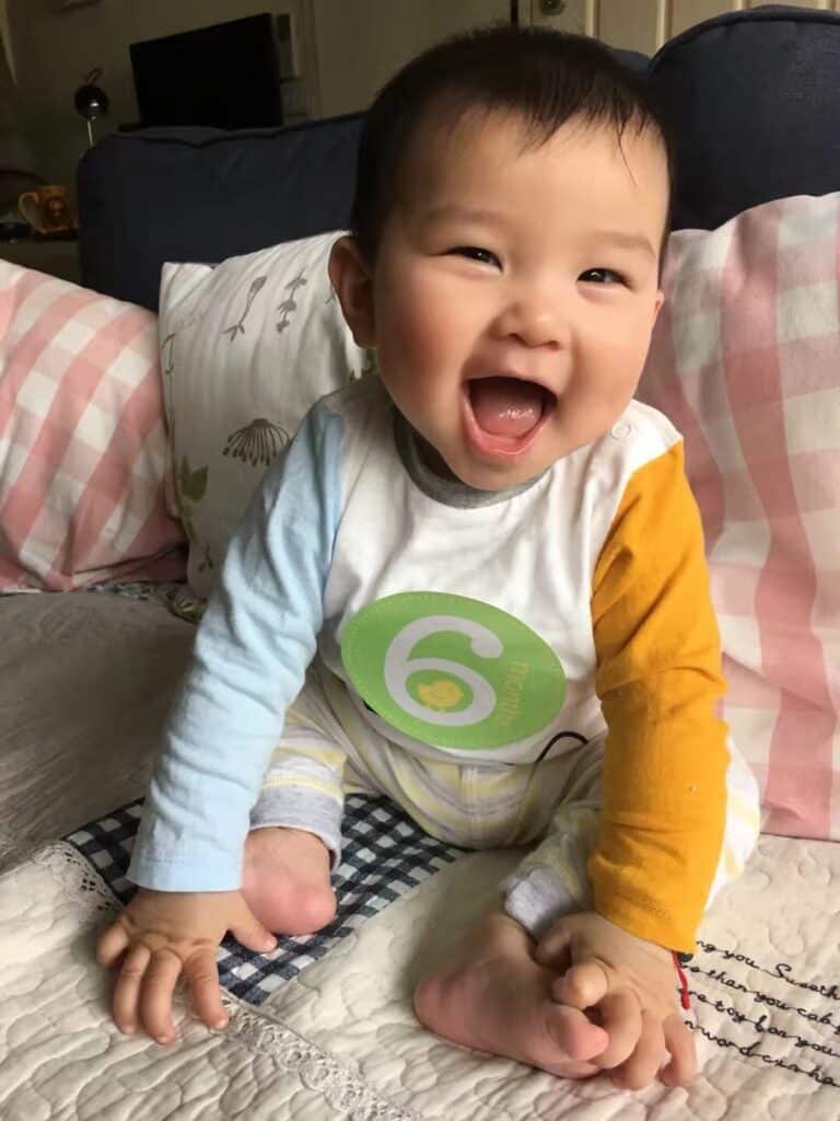 Happy baby 6 months old