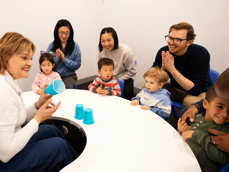 children-playing-cups-game