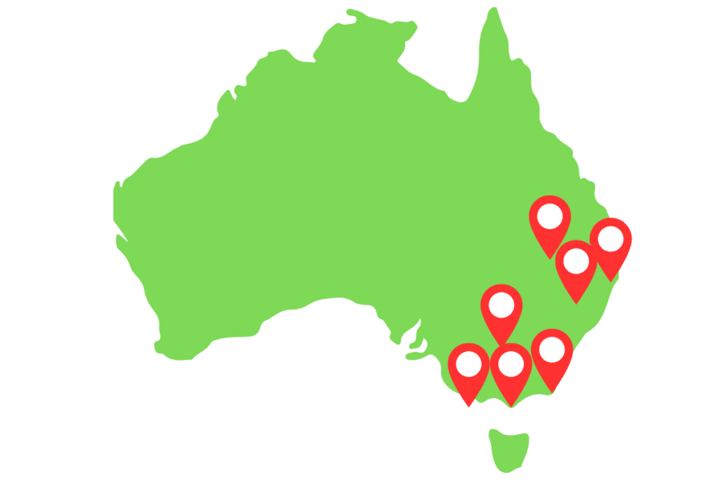 Shichida Australia locations map