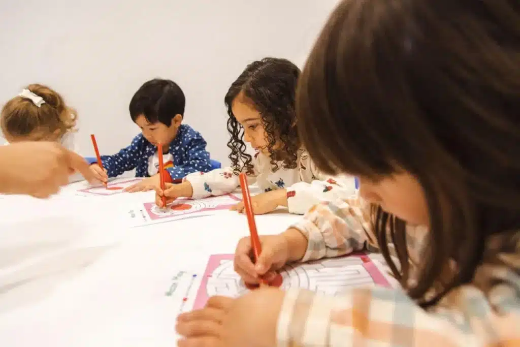 Image by Shichida Australia: Fine motor play and line drawing activities like completing mazes helps children build the skills needed for learning to write alphabet letters.